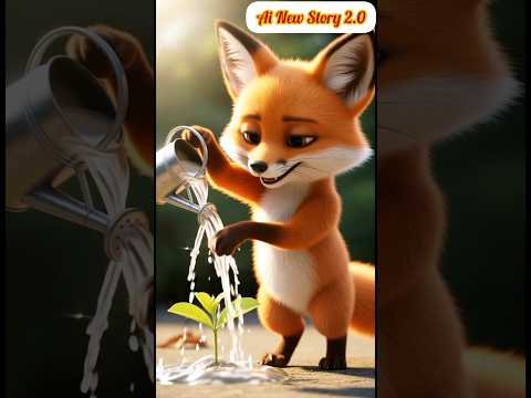 "The Fox and the Guava Tree 🌳😭 Heart Touching Moral Story #ai #baby #fox #guavatree