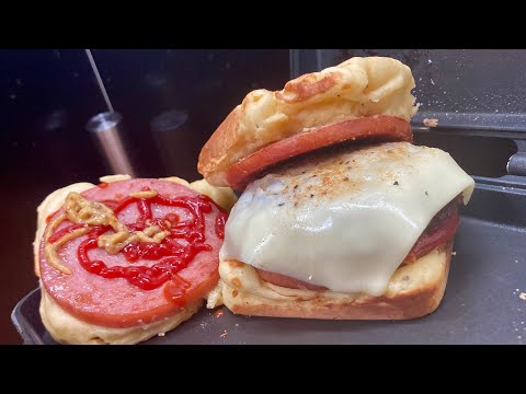 酒カス飲酒用ホットケーキを焼いてハイボールをキメるだけの動画