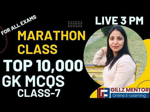 TOP 10000 GK MCQS | MARATHON CLASS | FOR EXCISE INSPECTOR / GRAM SEVAK / CLERK CLASS-6 #gk_class