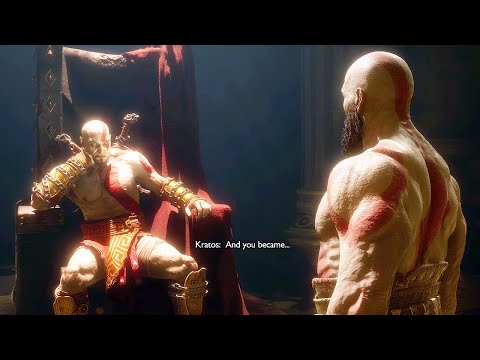 Kratos Meets Young Kratos In Valhalla Scene - God Of War Ragnarok Valhalla DLC