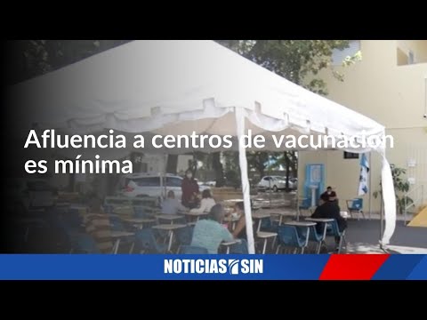 Afluencia a centros de vacunación es mínima