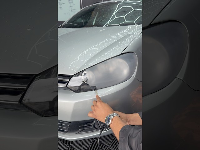 Restauração de farol com polímero #asmr #explore #detailing #vonixx