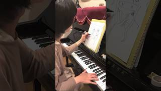 #DemonSlayer | drawing & piano performance at 7x speed!