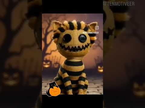 🧡🎃🫶😻Dit is hoe de Halloween-katten pop eruitziet. #voorjou #cat #halloween