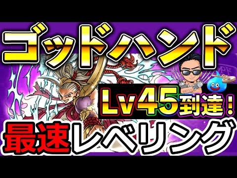 【ドラクエウォーク】Lv45～ 一気にカンストまで！　限界まで最速でゴッドハンド育成する生放送！！！