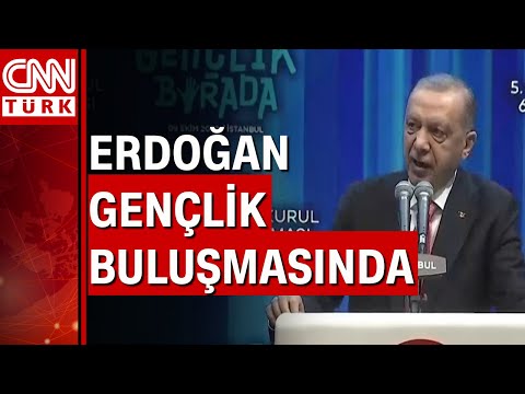 Cumhurbaşkanı Erdoğan gençlik buluşmasında konuştu: Gençlerimiz geleceğe umutla bakmamıza yol açıyor