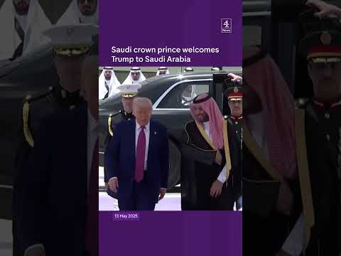 Saudi crown prince welcomes Trump to Saudi Arabia