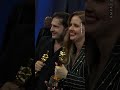 Oscar winners watch as trophies receive their name plates