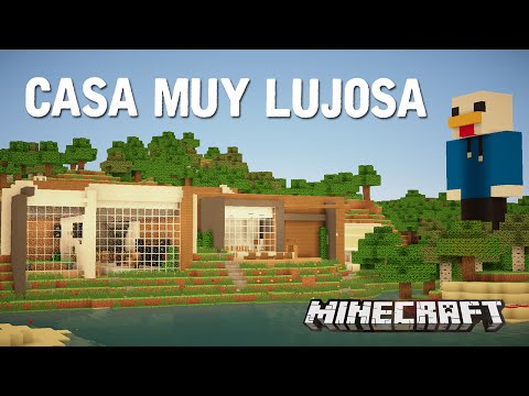 como hacer una casa moderna en minecraft tutorial de construccion