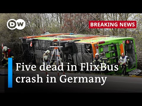 At least five dead in long-distance bus crash in Germany | DW News
