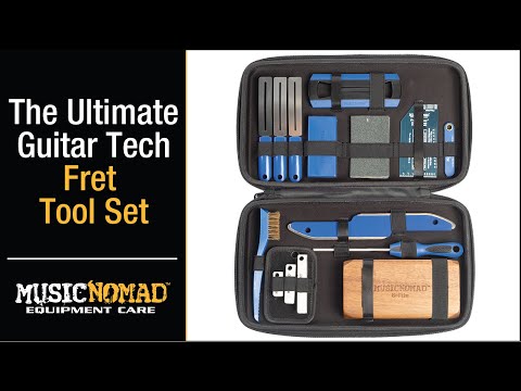 Fix Guitar Fret Sprout, Level, Crown & Polish with MusicNomad’s 18 pc. Fret Tool Set