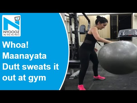 Maanayata Dutt sweats it out at gym, Sanjay Dutt's daughter Trishala responds Maanayata Dutt sweats it out at gym, Sanjay Dutt's daughter Trishala responds