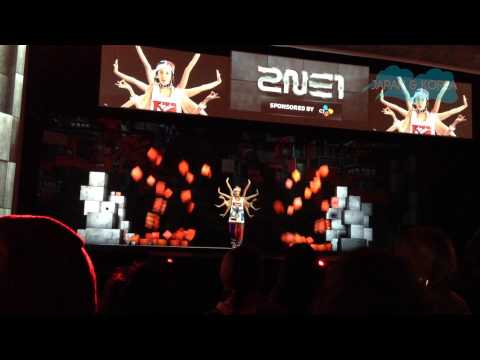 2NE1 Hologram Concert at KBEE 2013 London - Part 1 - 'Fire'