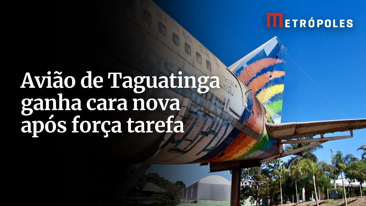 Avião de Taguatinga ganha cara nova após força tarefa