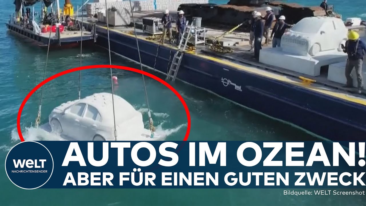 MIAMI BEACH: Autos für den Meeresgrund! Korallenriff im Labor gezüchtet