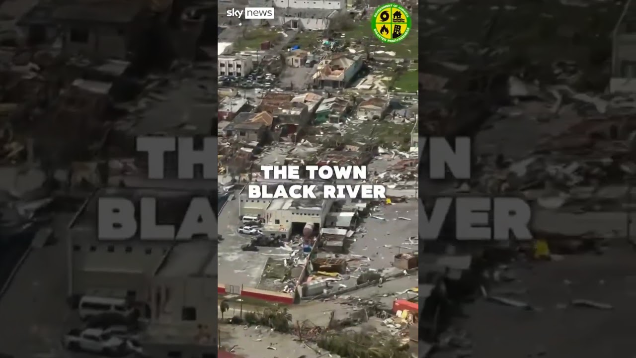 Path of destruction left by Hurricane Melissa