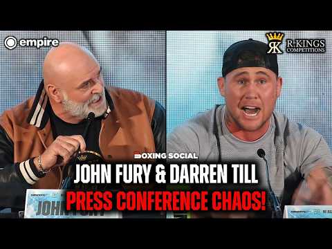 COMPLETE CARNAGE! DARREN TILL & JOHN FURY LOSE IT AT PRESS CONFERENCE