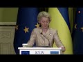 Von der Leyen hails Kyivs progress toward EU accession