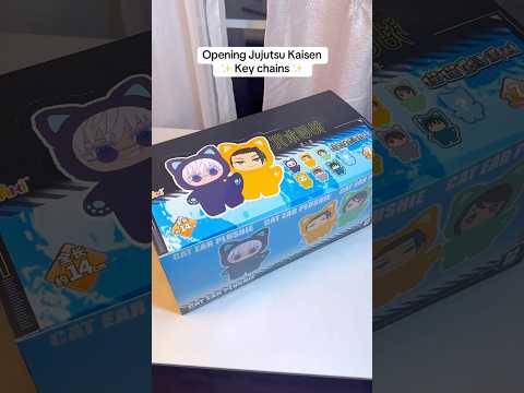 Jjk plush unboxing!! #fypシ #jujutsukaisen #jjk #anime #gojo #toji #keychain #toys #unboxing #viral