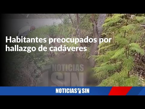 Habitantes preocupados por hallazgo de cadáveres