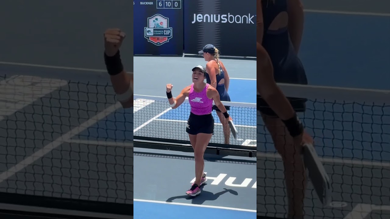 Everything about this pickleball moment was SPECIAL for Catherine Parenteau ❤️