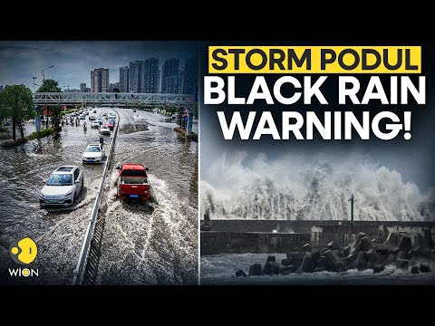 Typhoon Podul LIVE: Typhoon Podul Makes 2nd Landfall In China's Fujian! Black Rain Warning Issued