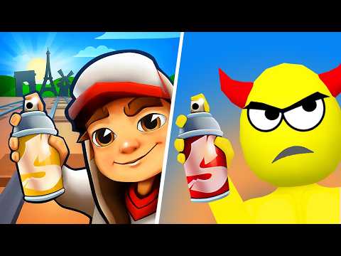 Subway Surfers World Tour Paris VS Smash To Draw, Gameplay Adventure Subway Surfers Game