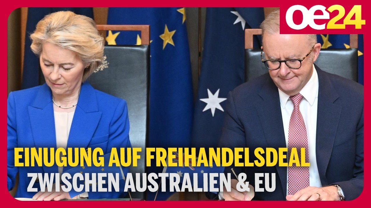Einugung auf Freihandelsdeal zwischen Australien & EU