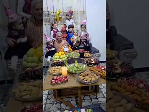 جاد مع جده وعم يحتفلو بعيد ميلاد سعودة