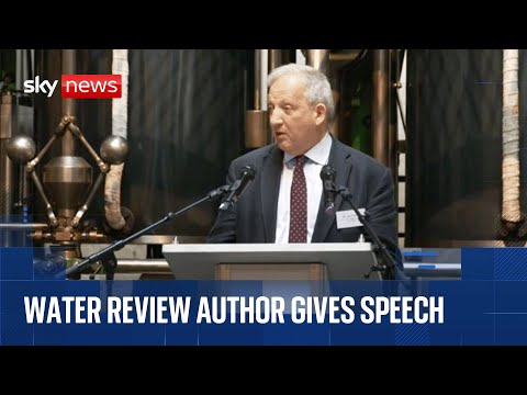 Landmark report into 'broken' water industry published | Sir Jon Cunliffe news conference