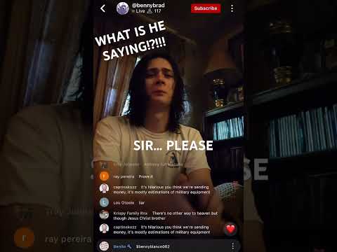 BENNY BRAD YAPPING ABOUT WHO KNOWS WHAT#milliondollarbaby #awful #gross #gethelp #embarassingmoments