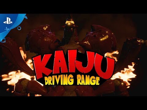 100ft Robot Golf - Kaiju Driving Range Announce Trailer | PS VR