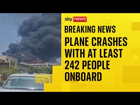 Video shows huge plumes of smoke near Indian airport after plane crash