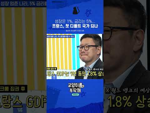 성장은 1%, 금리는 5% <strong>프랑스</strong>, 첫 디폴트 <strong>국가</strong> 되나 #교양이를부탁해 #<strong>프랑스</strong> #국채금리 #유럽 #경제
