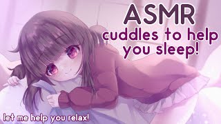 ❤️ ✨ASMR Cuddles to Help You Sleep! Headpats, Heartbeat & Scritchies! 