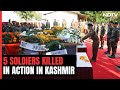 Wreath Laying Ceremony For Those Killed Fighting Terrorists In Kashmir