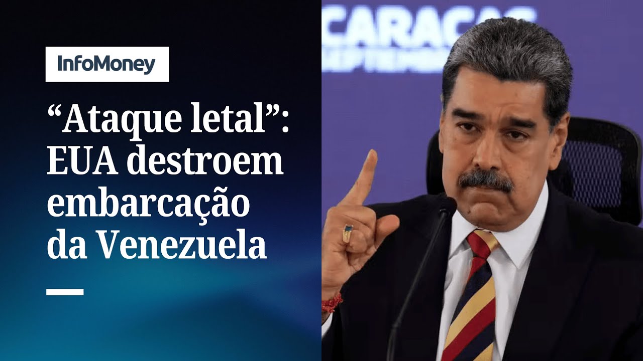 Trump EUA dispararam contra embarcação ligada à Venezuela | InfoMoney News