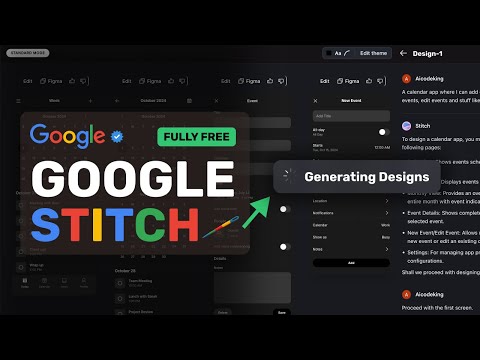Google Stitch: RIP UI Designers! This FULLY FREE AI Designer by Google is INSANE!