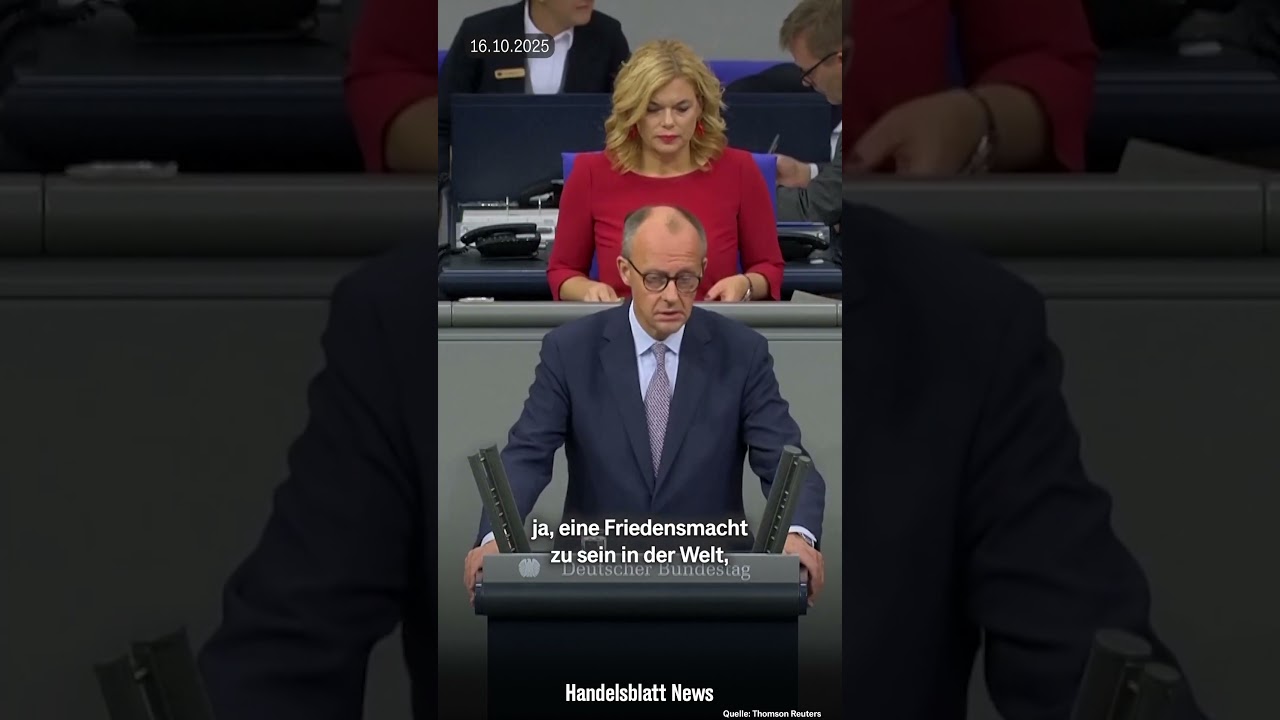 Appell von Merz: Deutschland muss Führungsverantwortung in Europa übernehmen