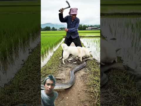 dililit ular king kobra#ularbesar #snake #kingkobra #anjinglucu #youtube #ytshorts