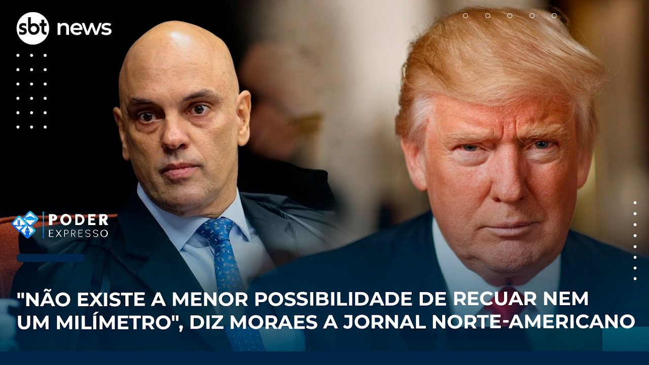 Não existe menor possibilidade de recuar diz Moraes a jornal norte americano | SBT News
