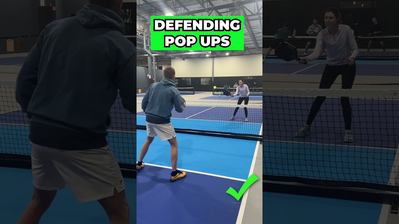 Defend Your Pop Ups! #pickleball #pickleballtips