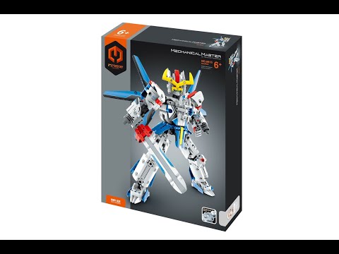 Stavebnice iM.MASTER bojový robot plast 641 dílků v krabici 27x35x7cm