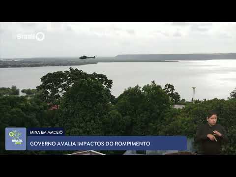 Parte do teto de mina da Braskem em Maceió colapsa