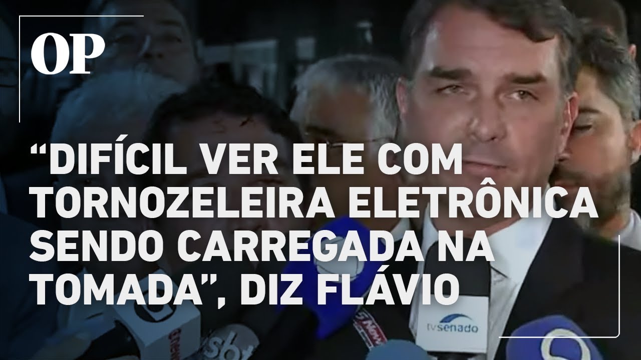 Flávio Bolsonaro fala sobre visita ao pai em prisão domiciliar Muito difícil