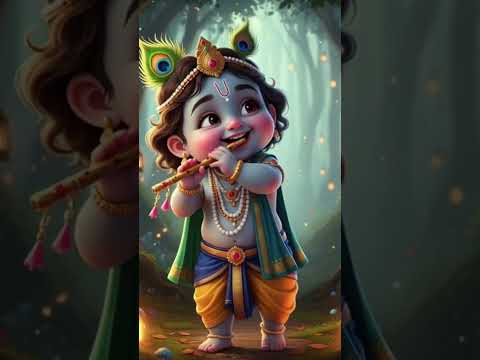 Gopal Govind Krishna 👶💙 | Divine Baby Krishna #Shorts #God #3D #Status"