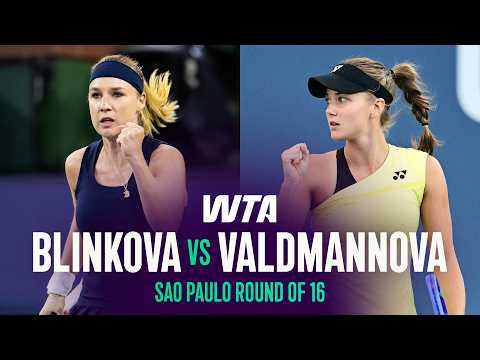 Anna Blinkova vs. Vendula Valdmannova | 2026 Sao Paulo Round of 16 | WTA Match Highlights