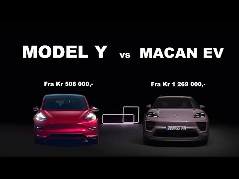 Porsche Macan EV vs Tesla Mode Y | HVILKEN BØR DU KJØPE? (Norsk)