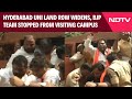 Hyderabad News | Hyderabad University Land Row Widens, BJP Team Stopped From Visiting Campus