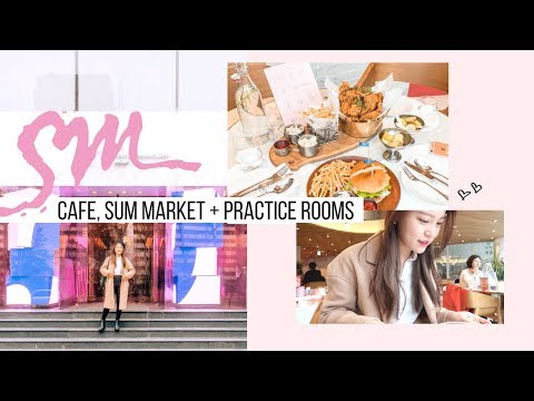 Inside SM Entertainment, Restaurant, Cafe, Market + SM Practice Rooms | Korea Vlog #9